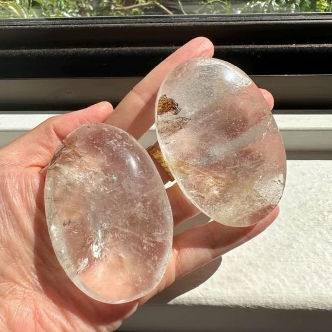 Clear Quartz Palmstone